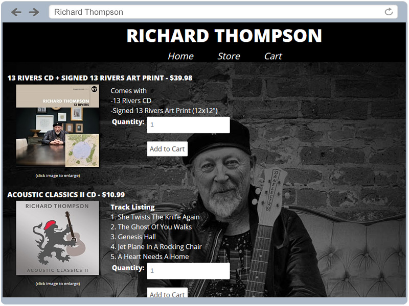 Client storefront example